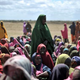 Internally displaced women waiting at a food-distribution center in Afgoye, Somalia, on Aug. 4, 2013.
Tobin Jones/Getty Images